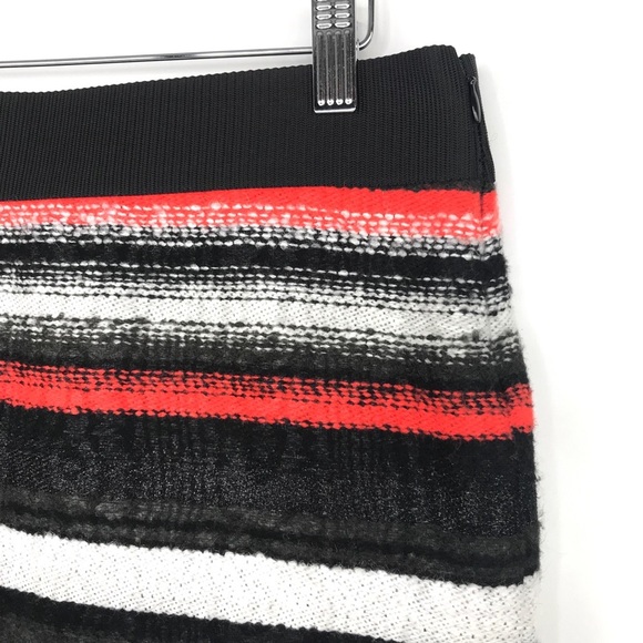 {Milly} Tweed Metallic Mohair Striped Mini Skirt - Picture 4 of 8